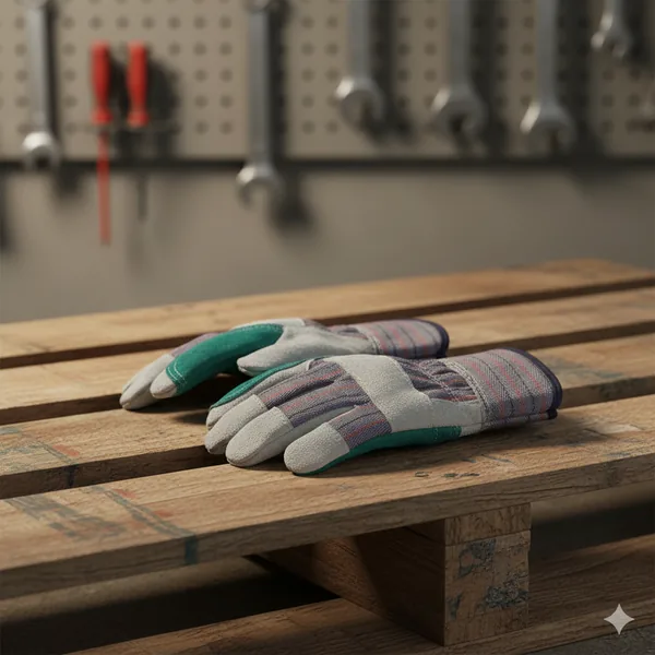 Cowhide Leather Work Glove (TF404) thumbnail 5